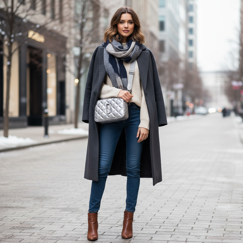 Jenny Glow Handbag 115B SILVER