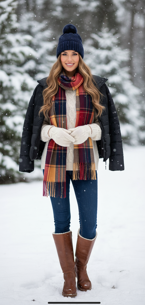 WWL19 Ladies Hat & Scarf Set