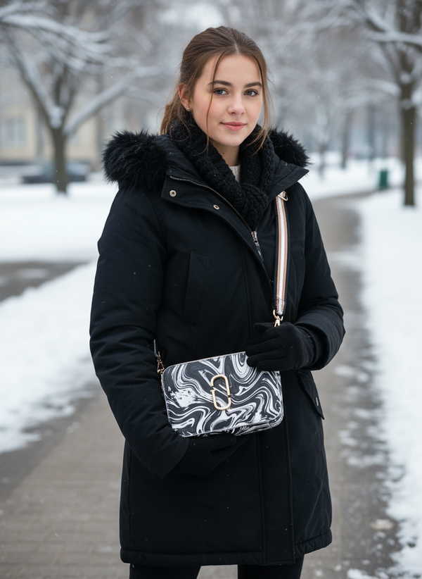 Jenny Glow Handbag 123D B&W