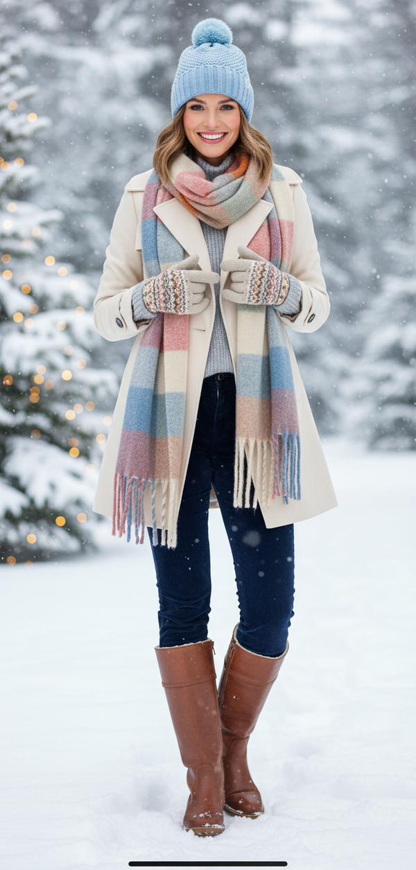 WWL26 Ladies Hat & Scarf Set