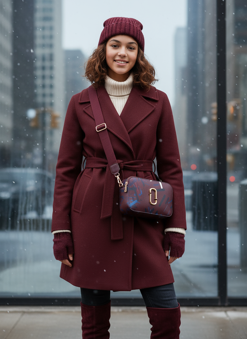 Jenny Glow Handbag 123B Wine