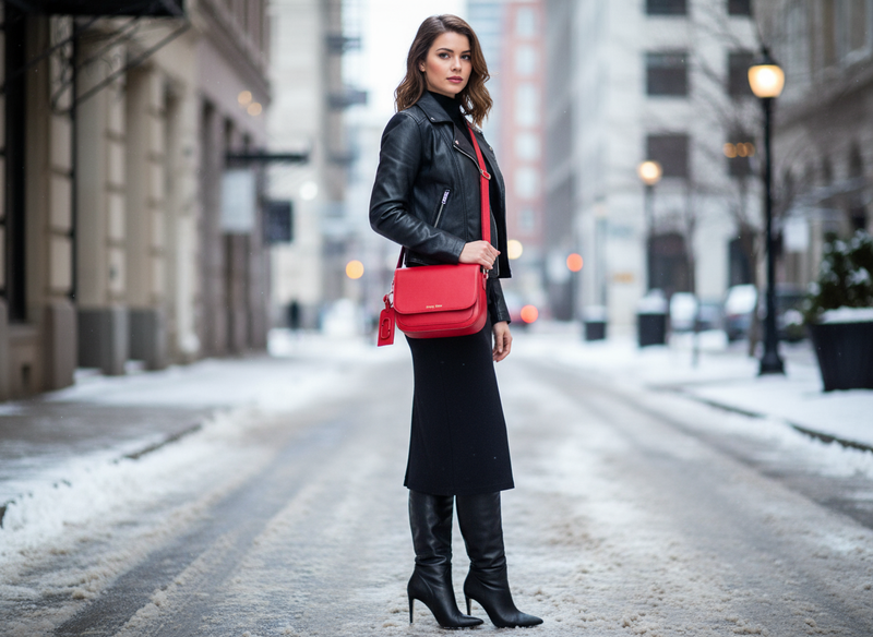 Jenny Glow Handbag 112A RED