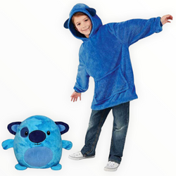 Kids Teddy Hoodie Blue